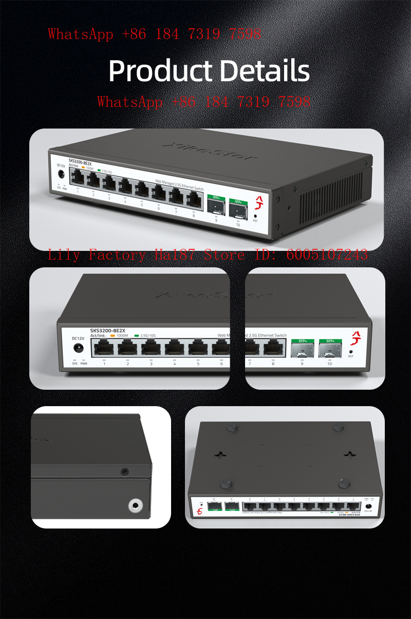 XikeStor 8*2.5G RJ45 2*10G SFP - Sfp+ 10G Managed Switch 8 Port incelemesi ve fiyatı